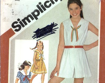 9111 Vintage Simplicity Sewing Pattern Misses Jumpsuit in Two Lengths Dress oop
