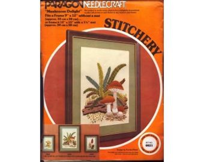 Kit Broderie Vintage Paragon Needlecraft – Repose II Crewel Stitchery, Années 70