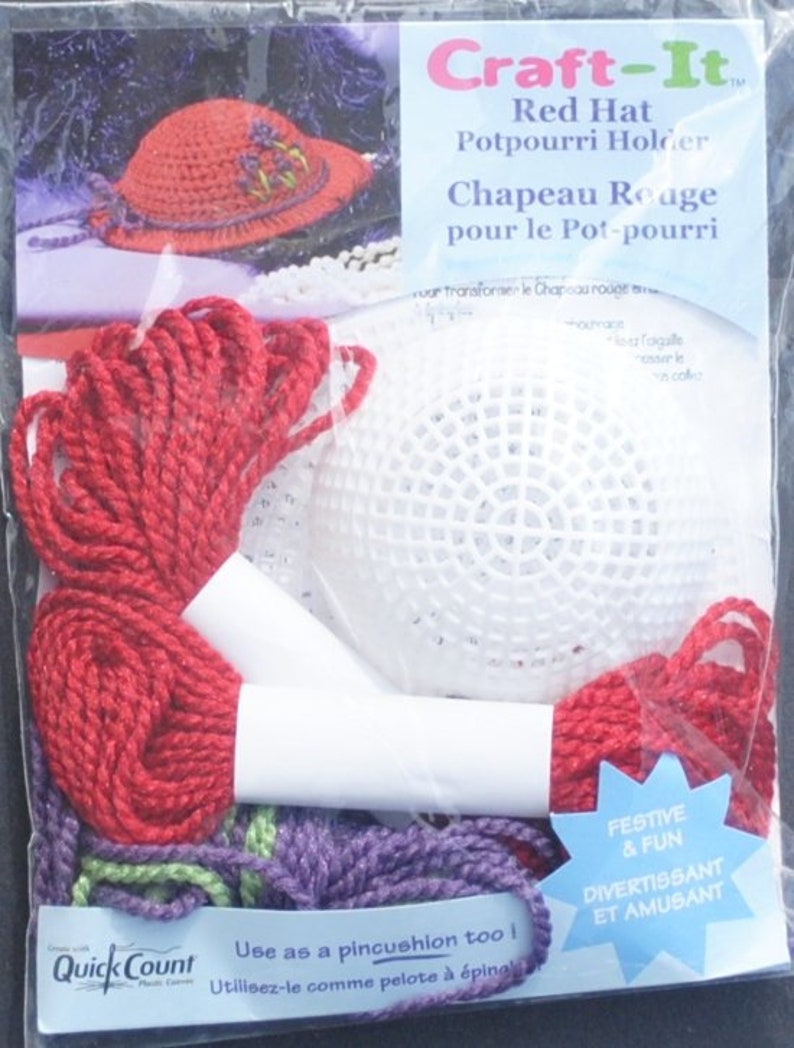 2000s Red Hat Potpourri Holder Pincushion or Paperweight DIY Etsy