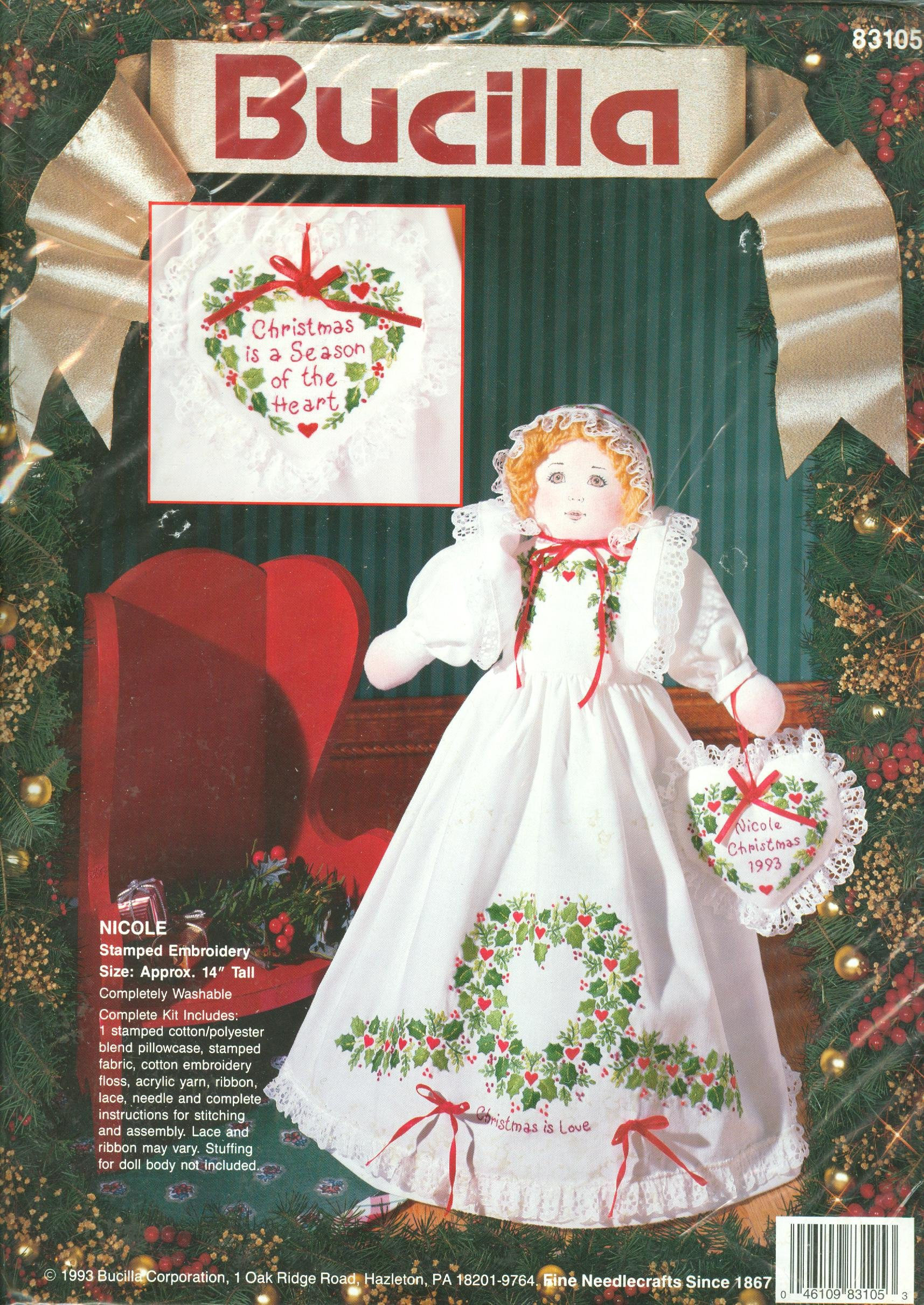Reindeer Seasons by Nicole Christmas Felt Stitch Ornament Kit