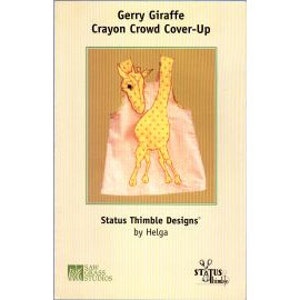 2000s Child Toddler Girl Boy Gerry Giraffe Crayon Crowd Cover Up Dress Craft Baking Apron UC FF One Size - Saw Grass Studios Sewing Pattern