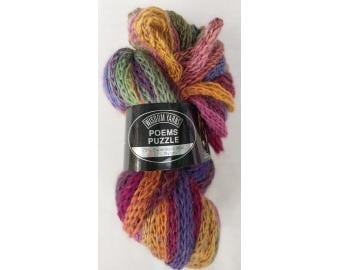 2010s Wisdom Yarns Poems Puzzle 75/25% Superwash Wool / Nylon Braided Yarn Autumnal Colors 7 oz - Wisdom Yarns PP