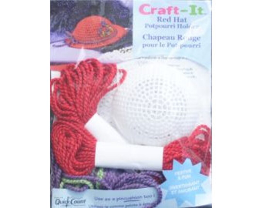 2000s Red Hat Potpourri Holder Pincushion or Paperweight DIY Etsy