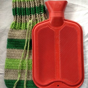 Crochet Hot Water Bottle Cover Pattern image 4