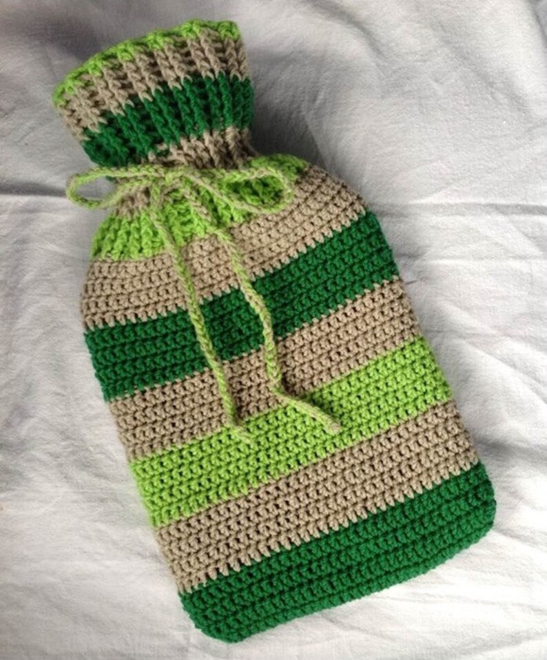 Crochet Hot Water Bottle Cover Pattern image 3