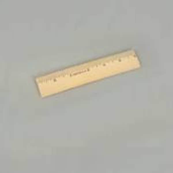 6-inch Stainless Steel Ruler - Metric & English Scale Flexible Metal Rule