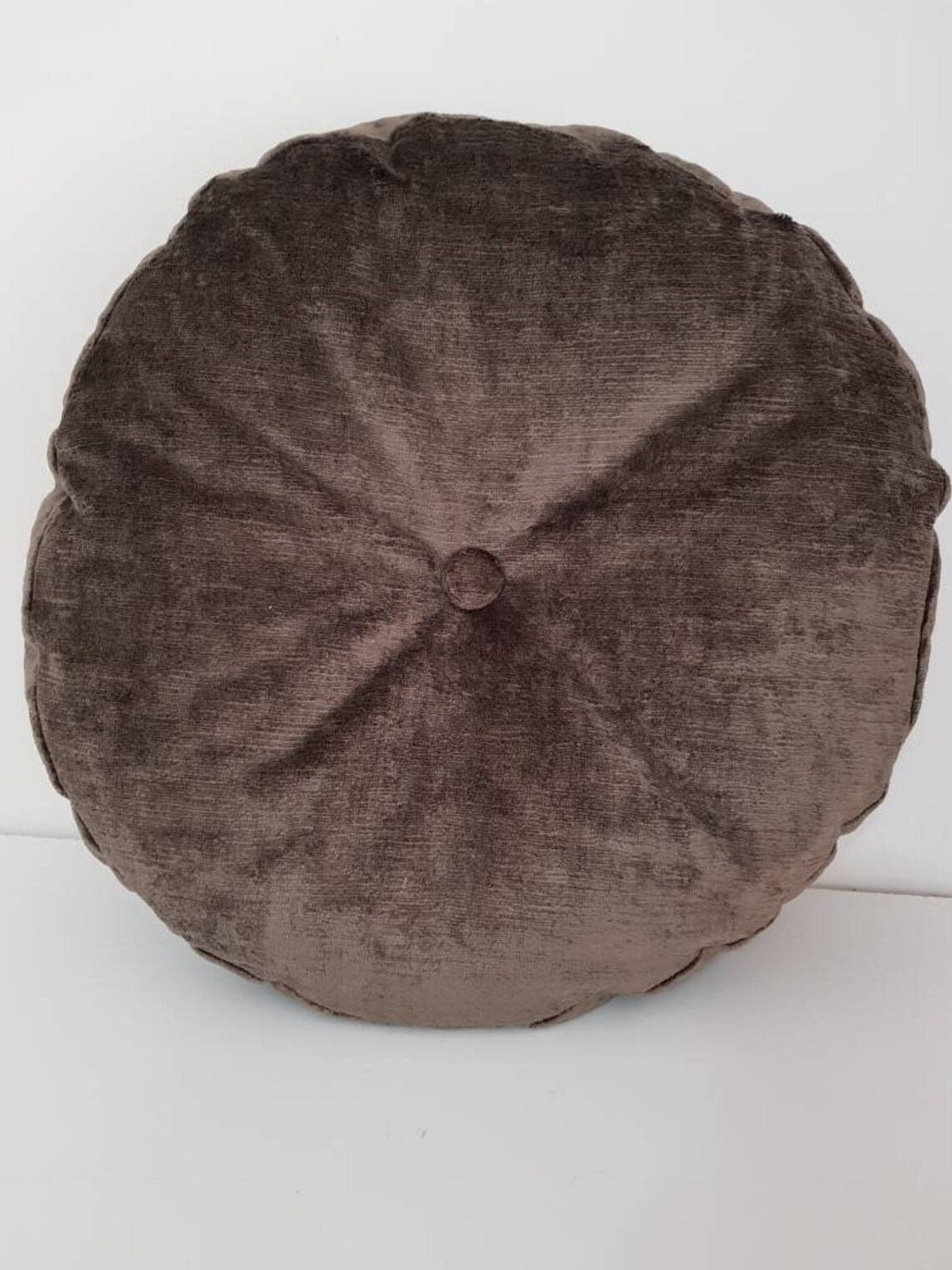 40cm Round Cushion Bespoke Velvet Cushion in Blush Handmade Etsy