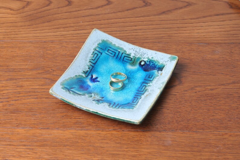 Anchor Ring Holder - Ceramic Jewelry Organizer Dish For Rings & Earrings