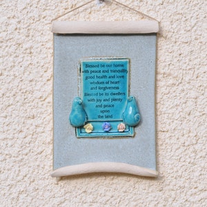 Customized Ceramic sign of home blessings - For Eva