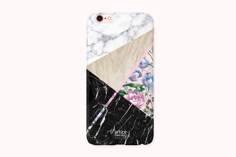 66SPlus Galaxy S9S9plusNote9 Phone XXSMaxXR S8S8PlusNote8 Case 77plus S7S7Edge 66S 88plus Wood Marble Flowers 5SSE