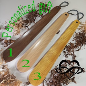 Shoe horn 12 inches. Personalized gift. Laser engraving.