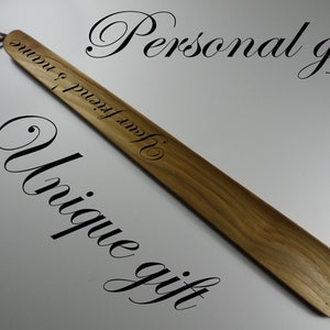 Shoe horn Wood shoe horn Personalized shoe horn Present for the wedding Gift for men Boyfriend gift