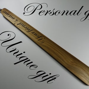 engraved shoe horn