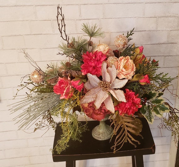 large christmas floral arrangements