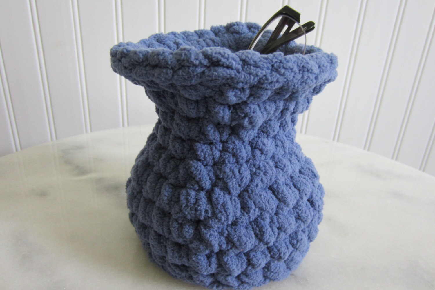 Upright Glasses Case Eyeglass Holder Crocheted Vertical Eye Etsy