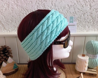 Fascia lavorata a maglia CARLEEN, fascia per capelli, paraorecchie in lana, multi-cavo, idea regalo per donna, accessorio autunnale lavorato a maglia, regalo per la mamma