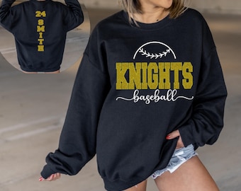 Custom Team Sweatshirt, Baseball Hoodie, Glitter Baseball, Custom Team Name Sweatshirt, Mascot, School Spirit, Varsity Team, team tee shirt