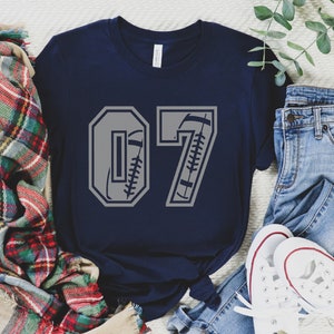 Football Number Shirt, Custom Football Shirt, Personalized Football T-shirt, Football Mom Shirt, Football Dad Shirt, Football Tee