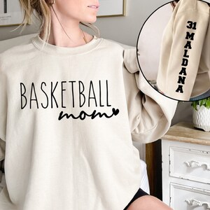 Basketball Mom Sweatshirt Basketball Sports Sweatshirt Basketball Game Day Sweatshirt Basketball Mom Shirt Custom Basketball Team Sweatshirt