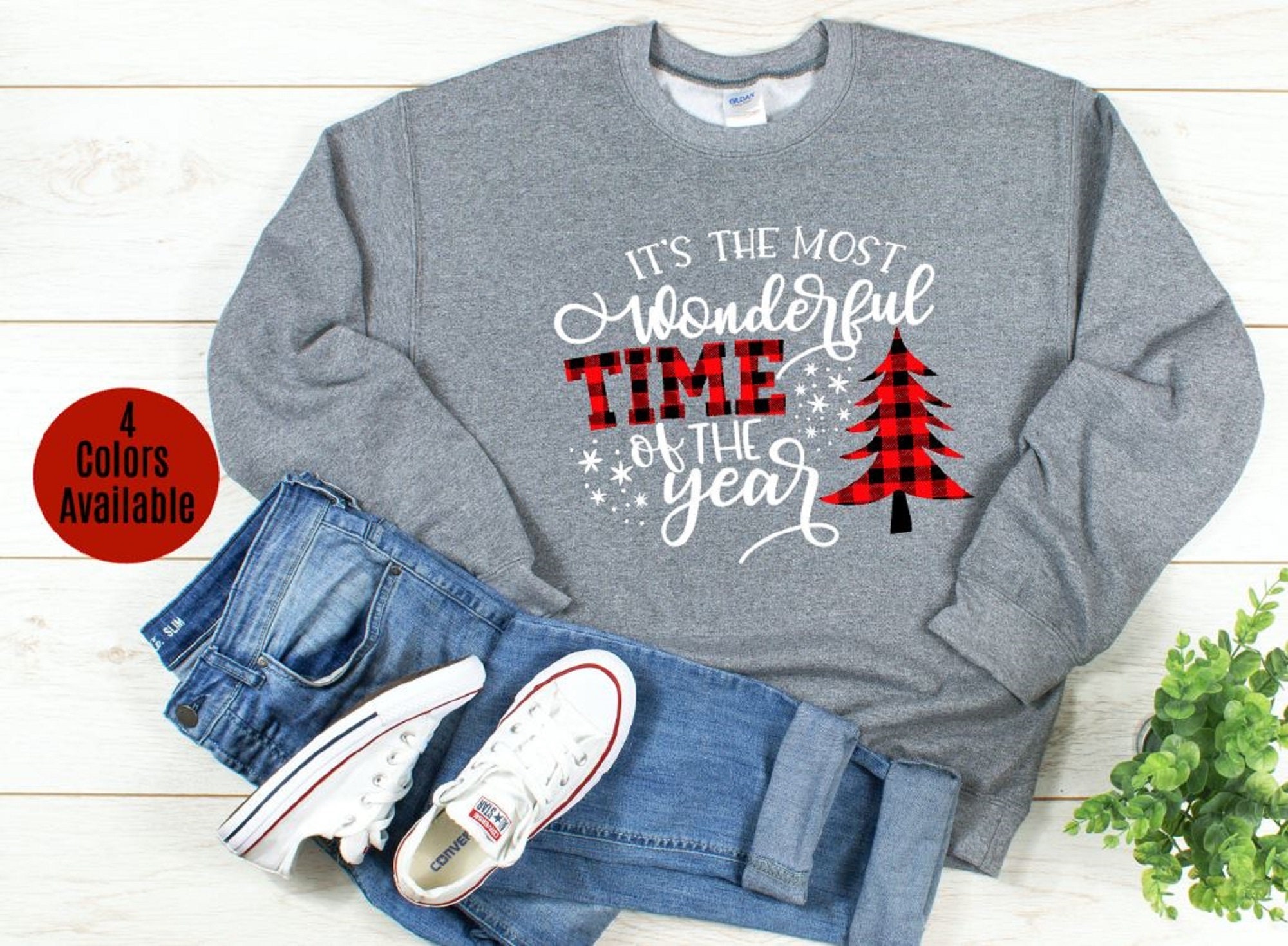 Christmas Sweatshirt Most Wonderful Time Of The Year Buffalo | Etsy