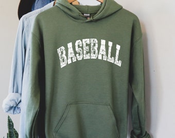Retro Baseball Hoodie, Distressed Baseball Mom sweatshirt, Baseball Dad Shirt, Game Day sweatshirt, Baseball Shirt Baseball Season Crewneck