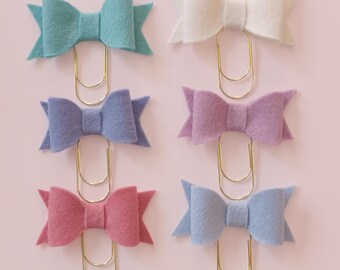 Bow Bible Page Markers Set of 6 Bible Journaling Accessories for Journaling Supplies Bible Study Bookmarks Christian Teen Girl Gifts