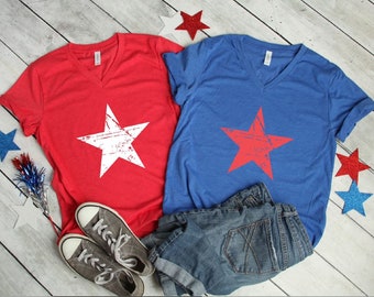 American Flag T-shirt | Stars and Stripes Tee | 4th of July T-shirt | Women's Graphic Tee | July 4th Shirt | Patriotic T-shirt | AmericanT