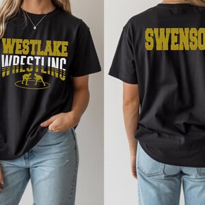 Glitter Wrestling Mom Sweatshirt Wrestler Mom Sweatshirt for Wrestling Mom Sweatshirt for Wrestler Mom Gift for Mom Wrestler image 2