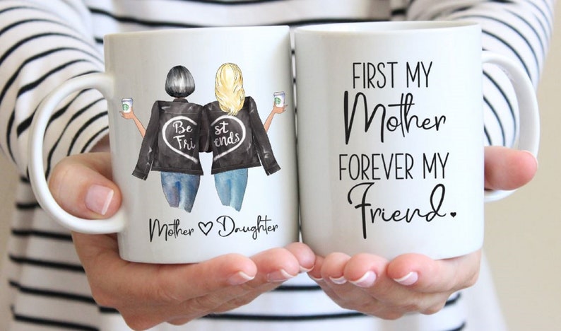 Personalized Mom Mug, Mom Birthday Gift From Daughter, Mothers Day Gift For Mom, Custom Mom And Daughter Gift, Daughter Gift From Mom image 1