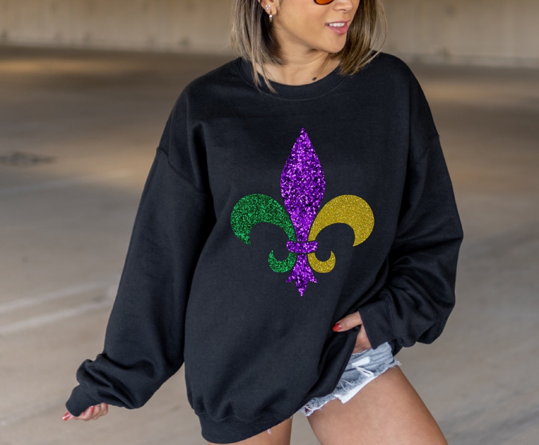 Mardi Gras Sweatshirt White main image 0
