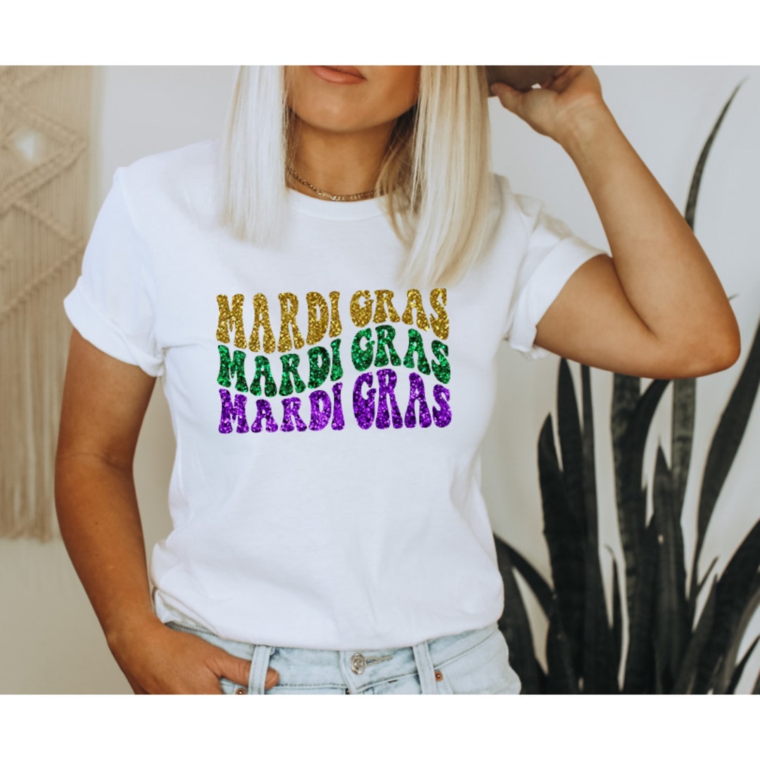 mardi gras t shirt mask