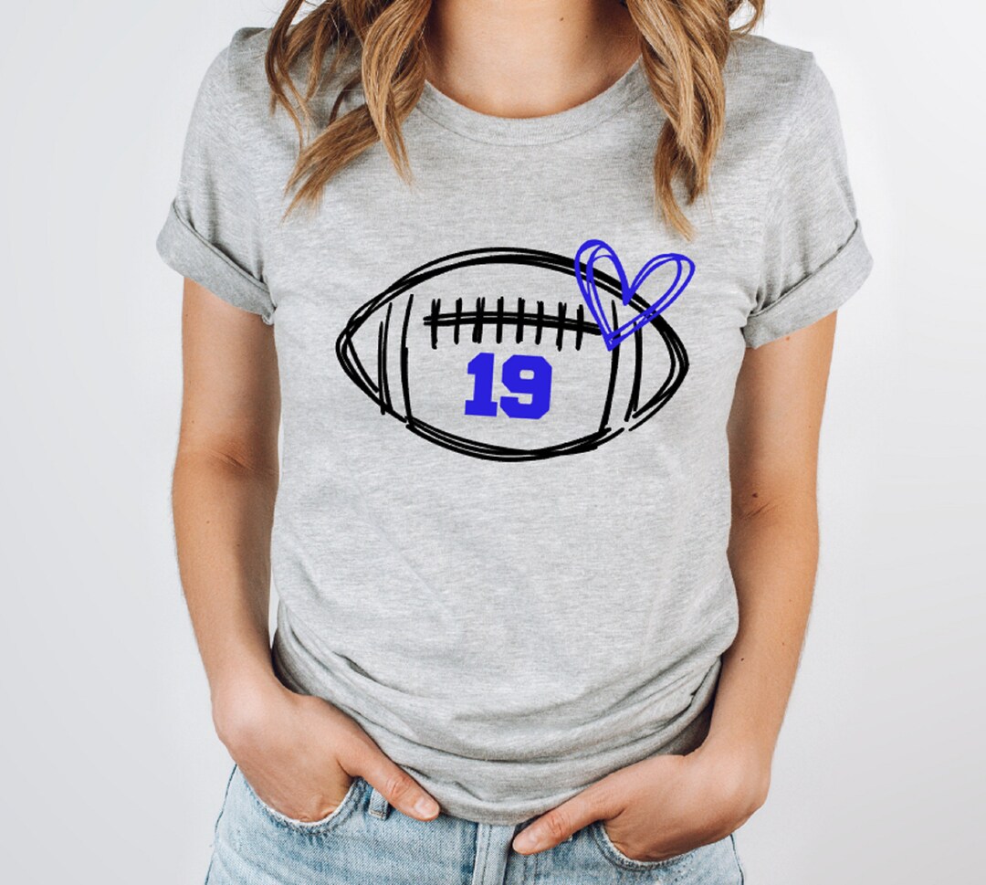 Football Number Shirt, Custom Football Number Shirt, Football Mom Shirt, Personalized Football