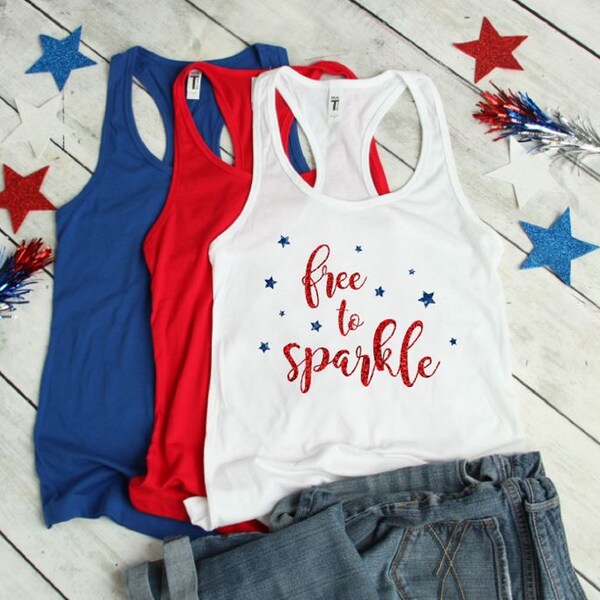 Binshre Women's 4th Of July Tank Top - American Flag Graphic Sleeveless Shirt (Dark Blue, Medium) - View #8
