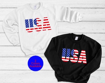4th of July sweatshirt, USA shirt, womens 4th of july, america shirt, 4th of july, patriotic shirt, red white and blue, 4th of July Womens