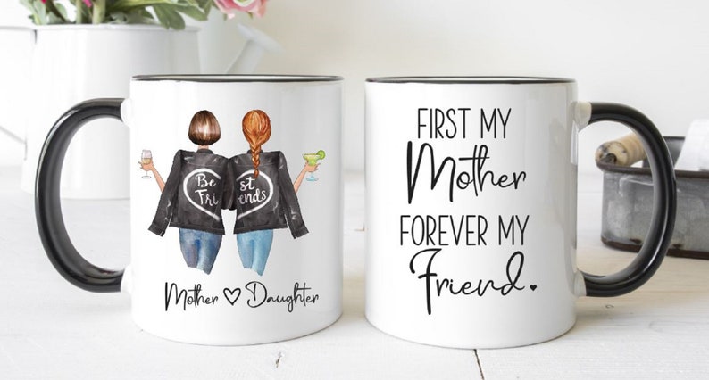 Personalized Mom Mug, Mom Birthday Gift From Daughter, Mothers Day Gift For Mom, Custom Mom And Daughter Gift, Daughter Gift From Mom image 3