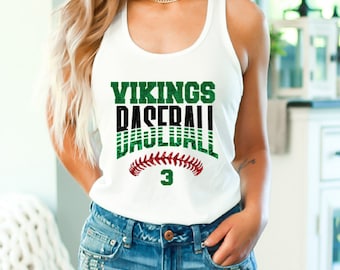 Custom Baseball Team Name Tank Top Glitter Baseball Mom Shirt Personalized Baseball Tank Tops Custom Baseball Tank Top Baseball Number Shirt