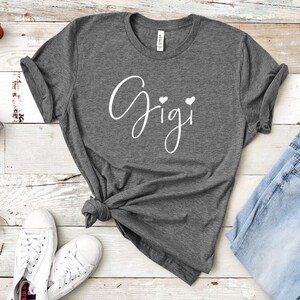 Gigi, Mimi, Grandma, etc - Bella Canvas Unisex Tee, Crew neck, gigi shirt, mimi tshirt, gift for grandma, auntie shirt, grandma shirt, gigi image 1