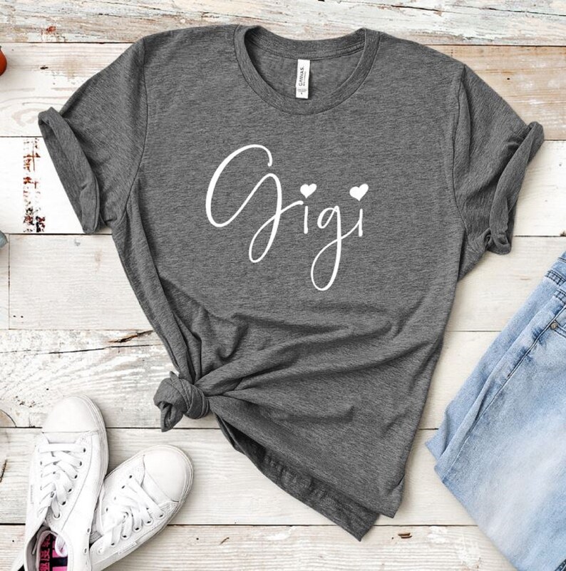 Gigi, Mimi, Grandma, etc - Bella Canvas Unisex Tee, Crew neck, gigi shirt, mimi tshirt, gift for grandma, auntie shirt, grandma shirt, gigi image 1