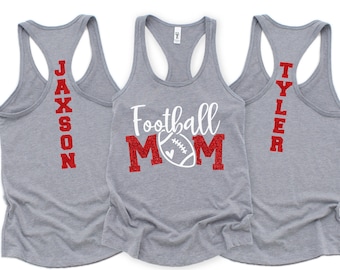 Football mom personalized Tank Top Football mom custom shirt Football mom Tank Football mom  Football shirts Football mom shirts