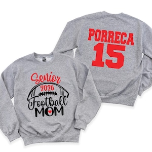 Senior Football Mom Sweatshirt Football Mom Shirts Senior Football Sweatshirt Football Senior Mom Shirt Football Mom Sweatshirt 2026 Senior