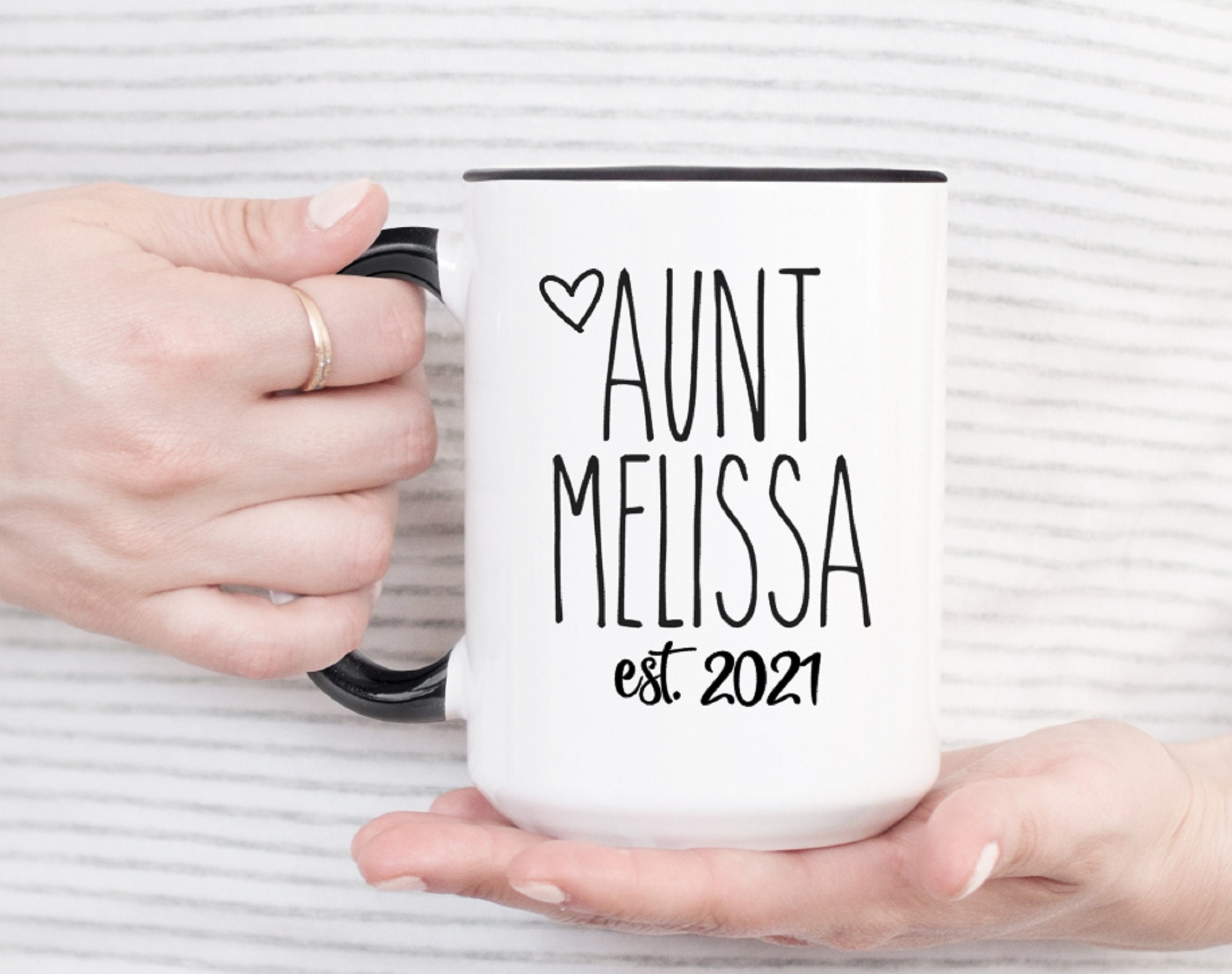 Aunt Est 2020 Mug, Mug for New Aunt, New Aunty Gift, Christmas Gift f…