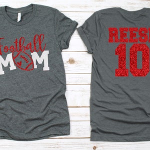 Football Mom Shirt Football Mom Football Tshirts Football Mom Shirts Football Shirt Gift Glitter Football Shirt Football Bling