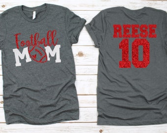 Football Mom Shirt Football Mom Football Tshirts Football Mom Shirts Football Shirt Gift Glitter Football Shirt Football Bling