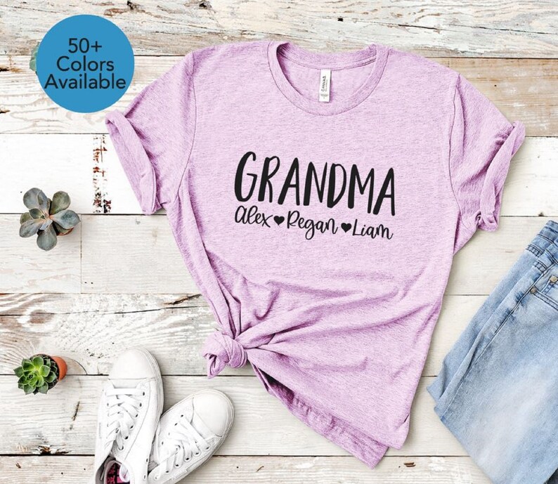 Best Grandma Ever Shirt Grandma Shirt Promoted to Grandma Etsy