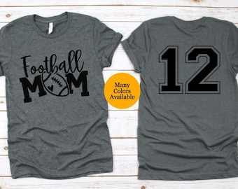 Mom Football Shirt, Personalized Football Shirt, Mom Football Jersey, Football Shirt with Personalized Number, Custom Football Shirt