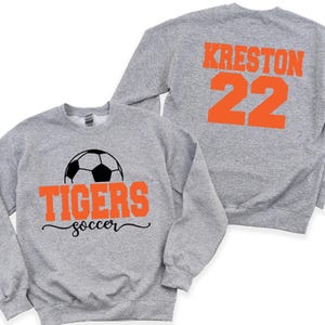 Custom Soccer Shirt Personalized Soccer Mom Shirt Soccer Game Day Soccer Team Name and Number Soccer Sweatshirt Custom Soccer Ball Shirt