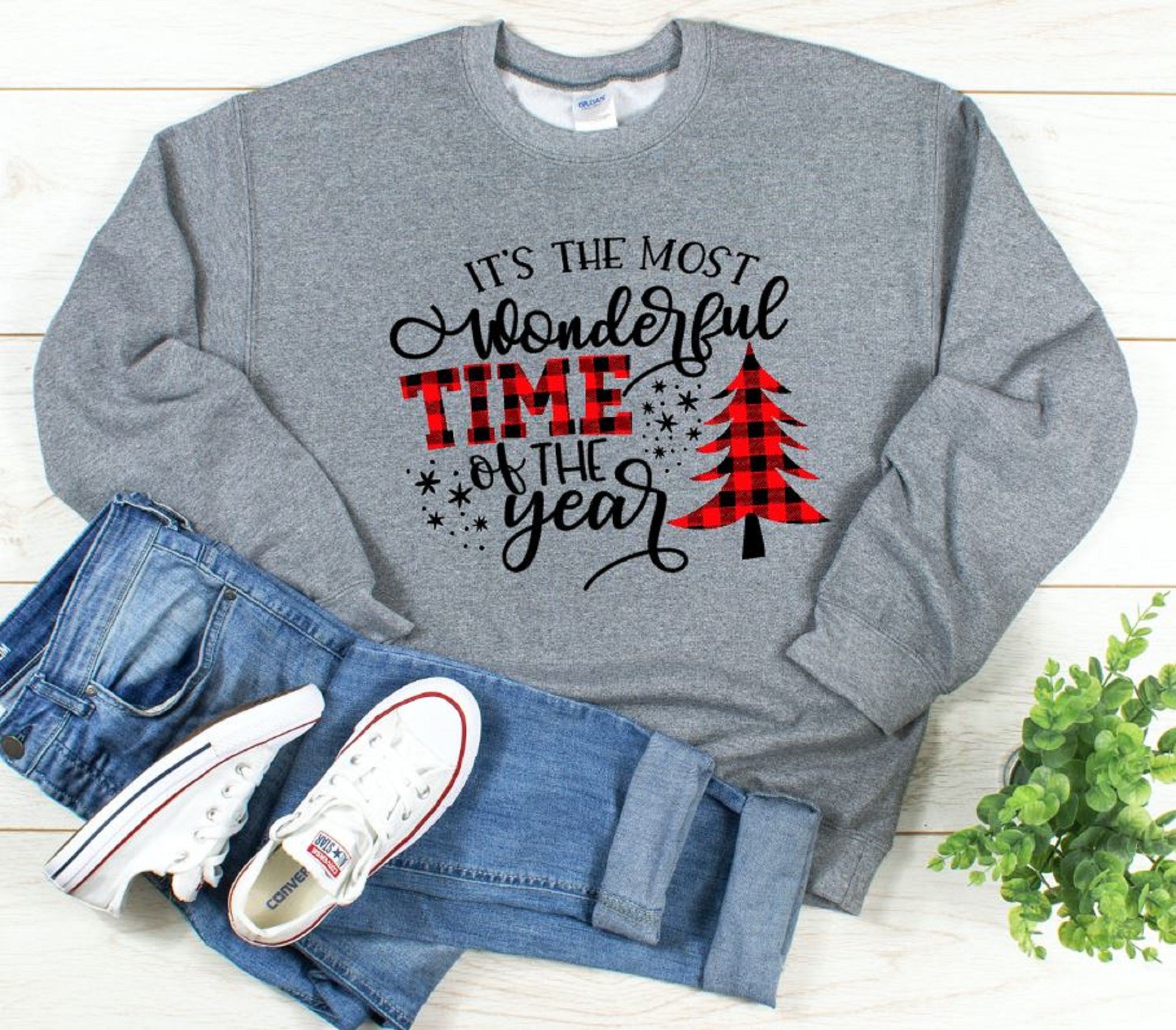 Christmas Sweatshirt most Wonderful Time of the Year Buffalo - Etsy