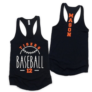 Custom Baseball Team Name Baseball Shirt Personalized Baseball tank Top Baseball Mom Shirt Baseball Player Shirt  Matching Baseball Shirts
