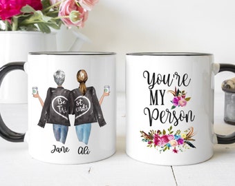 You're My Person | Custom Best Friend Mug | Personalized Best Friend Gift | Custom Girls Mug | Long Distance Gift | Best Friend Coffee Mug