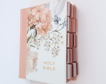 Personalized KJV Tabbed Bible for Women Custom Name King James Version Holy Note Taking Bible Gift for Daughter Bible Study Youth Group